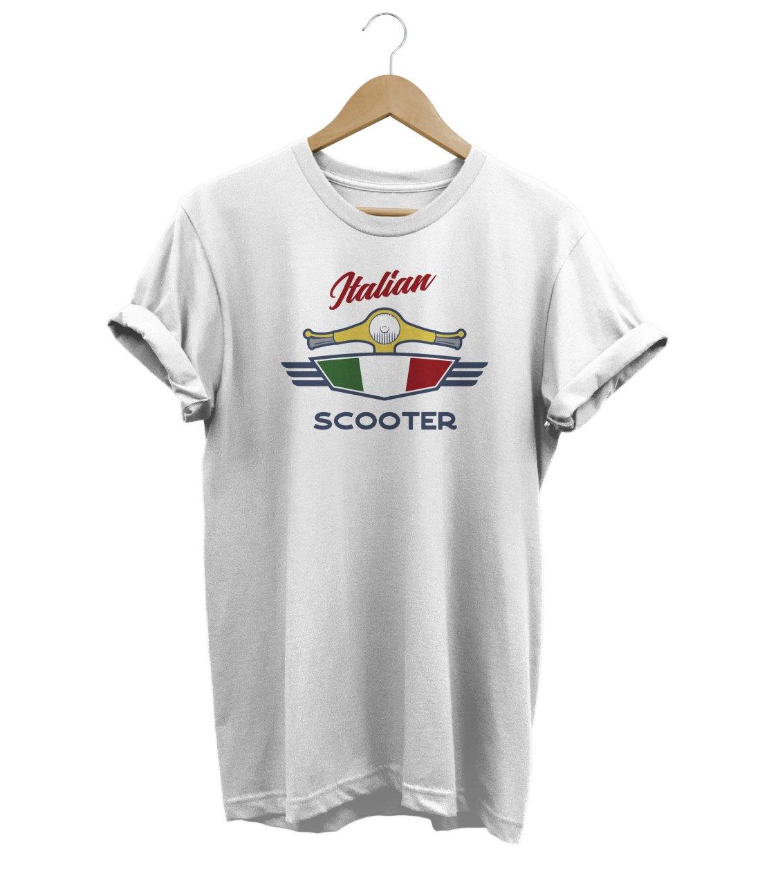 Widi Scooter Baskılı T-Shirt Beyaz