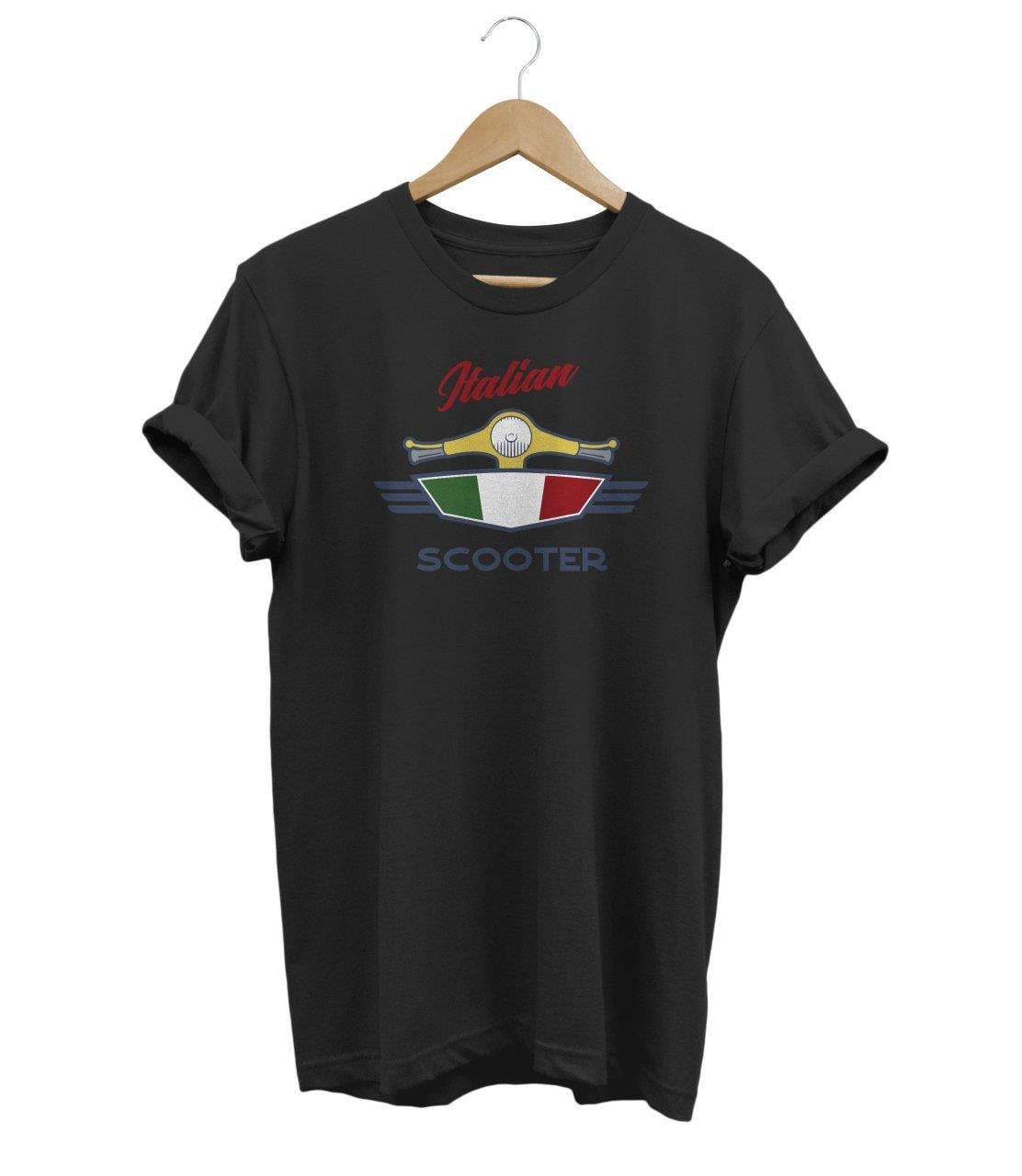 Widi Scooter Baskılı T-Shirt Siyah
