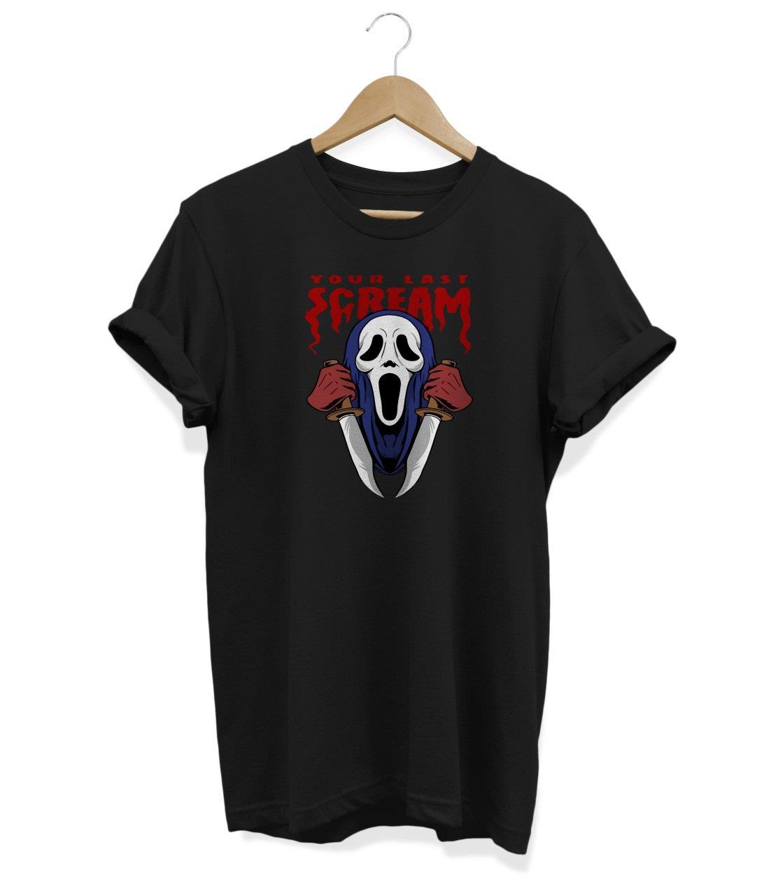 Widi Scream Baskılı T-Shirt Siyah