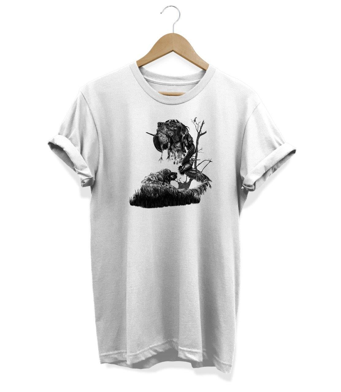 Widi Setter Baskılı T-Shirt Beyaz