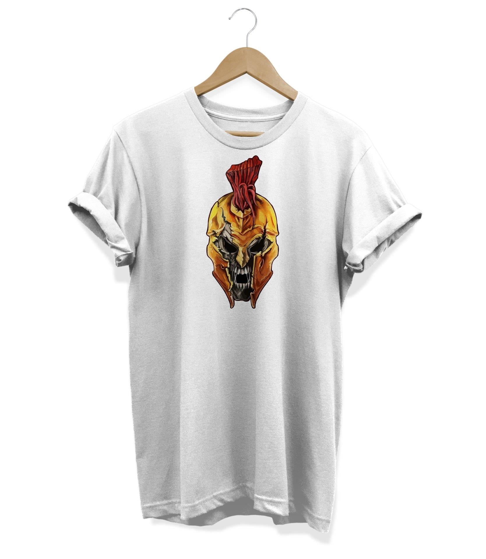 Widi Sparta Baskılı T-Shirt Beyaz
