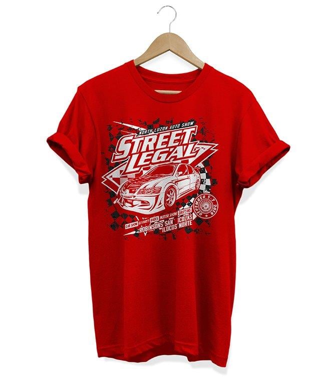 Widi Street Legal Baskılı T-Shirt Kırmızı