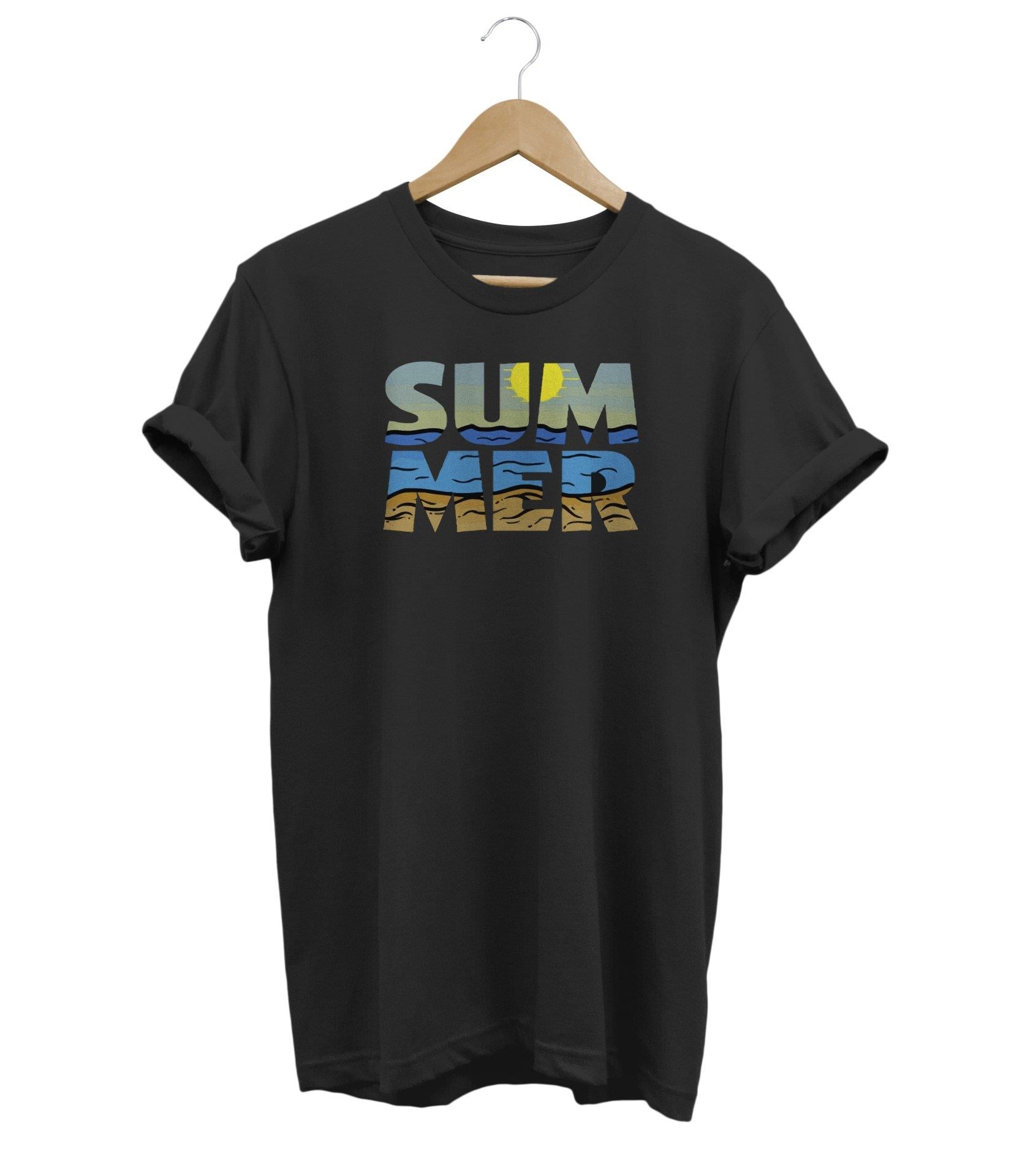 Widi Summer Baskılı T-Shirt Siyah