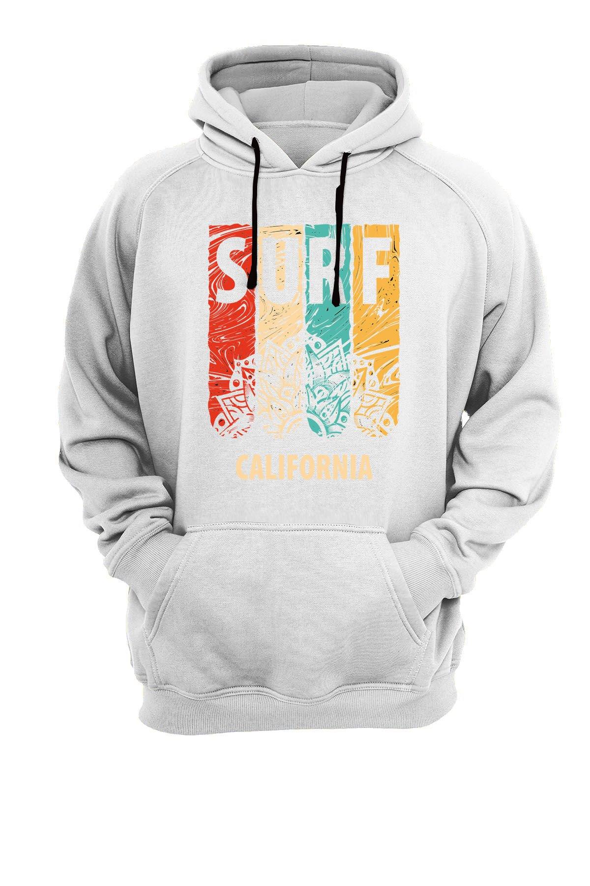 Widi Surf Baskılı Sweatshirt Beyaz