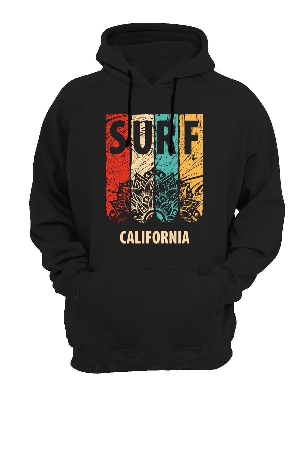 Widi Surf Baskılı Sweatshirt Siyah