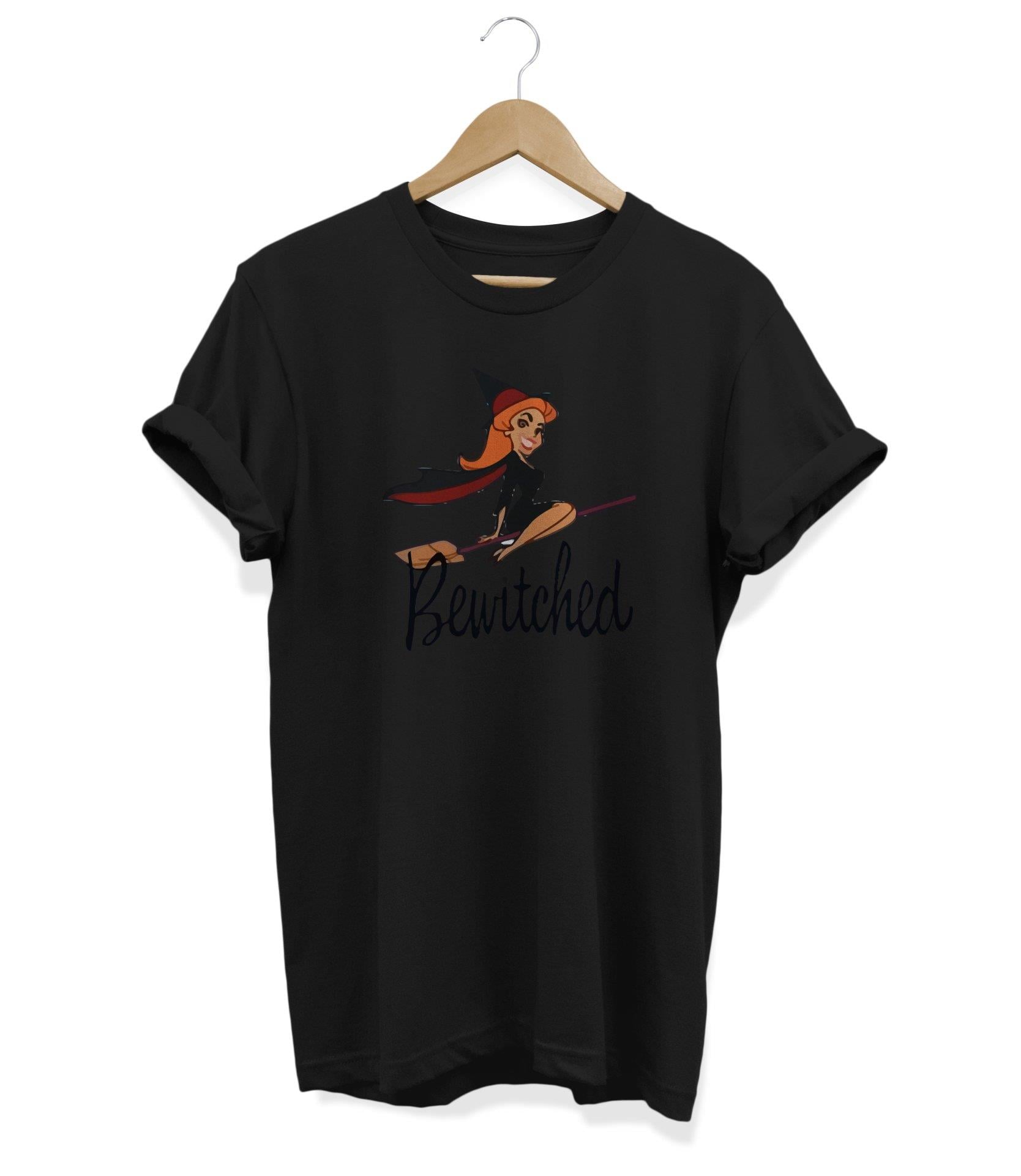 Widi Tatlı Cadı Baskılı T-Shirt Siyah