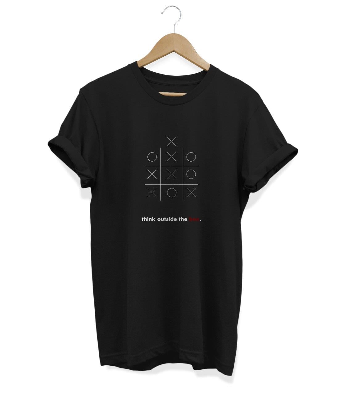 Widi Think Outside The Box Baskılı T-Shirt Siyah