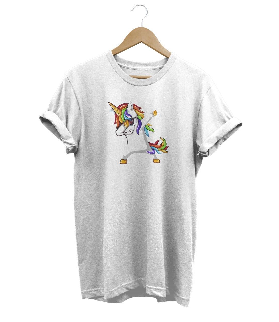 Widi Unicorn Baskılı T-Shirt Beyaz