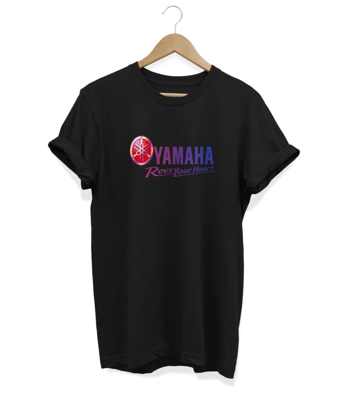 Widi Yamaha Baskılı T-Shirt Siyah