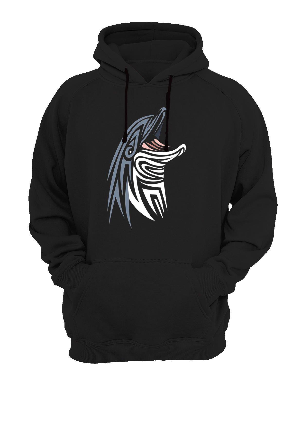 Widi Yunus Baskılı Sweatshirt Siyah