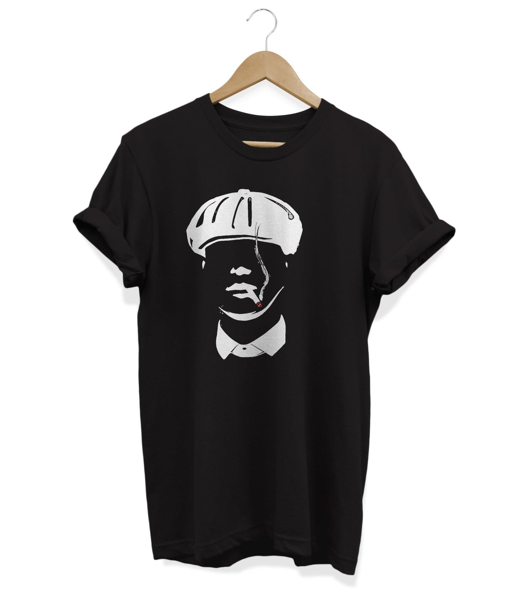 Widi Yüz Baskılı T-Shirt Siyah