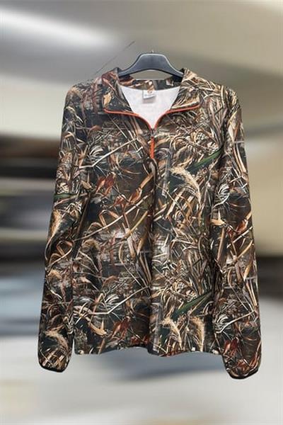 Widi Saz Desen Yarı Fermuar Kol Uçları Lastikli  Sweatshirt Renkli