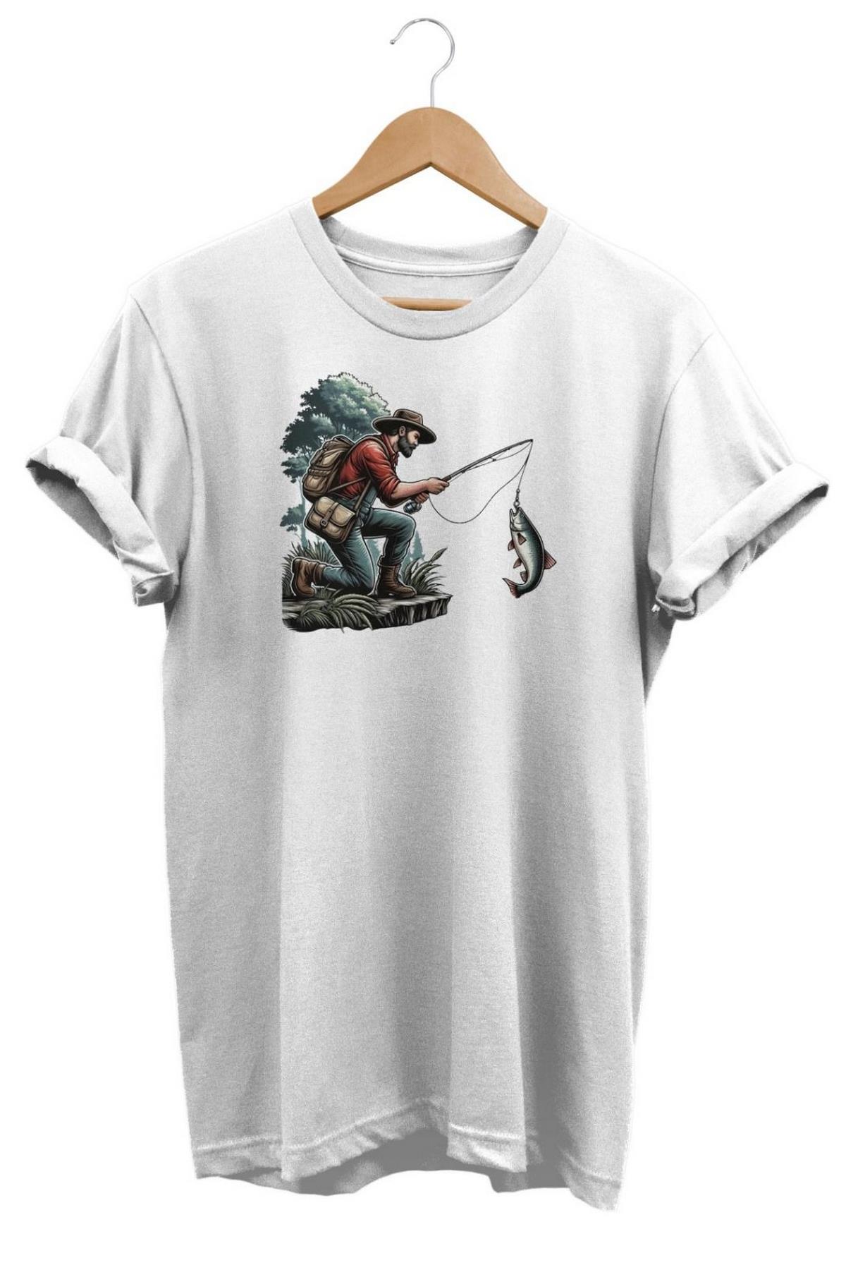 Widi Bounty Fisher Baskılı T-Shirt Beyaz