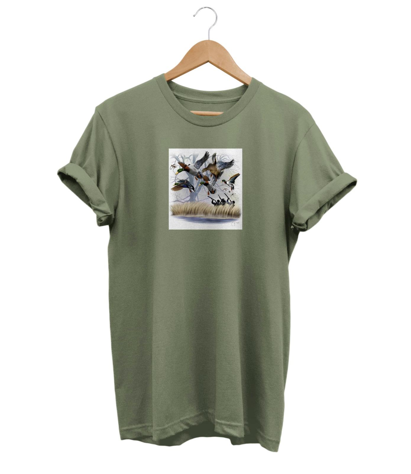 Widi Duck Hunting Baskılı T-Shirt Haki