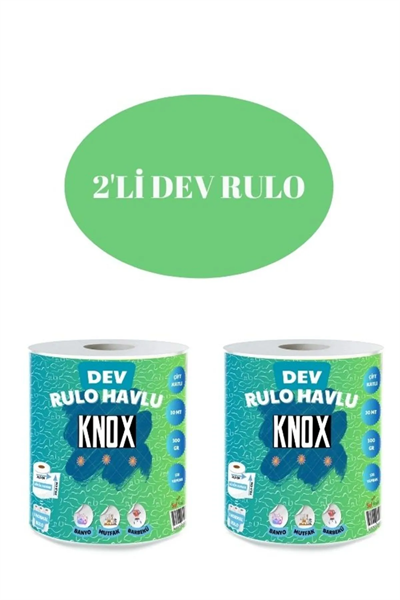 DEV RULO HAVLU 2Lİ REF0013 (YEŞİL)
