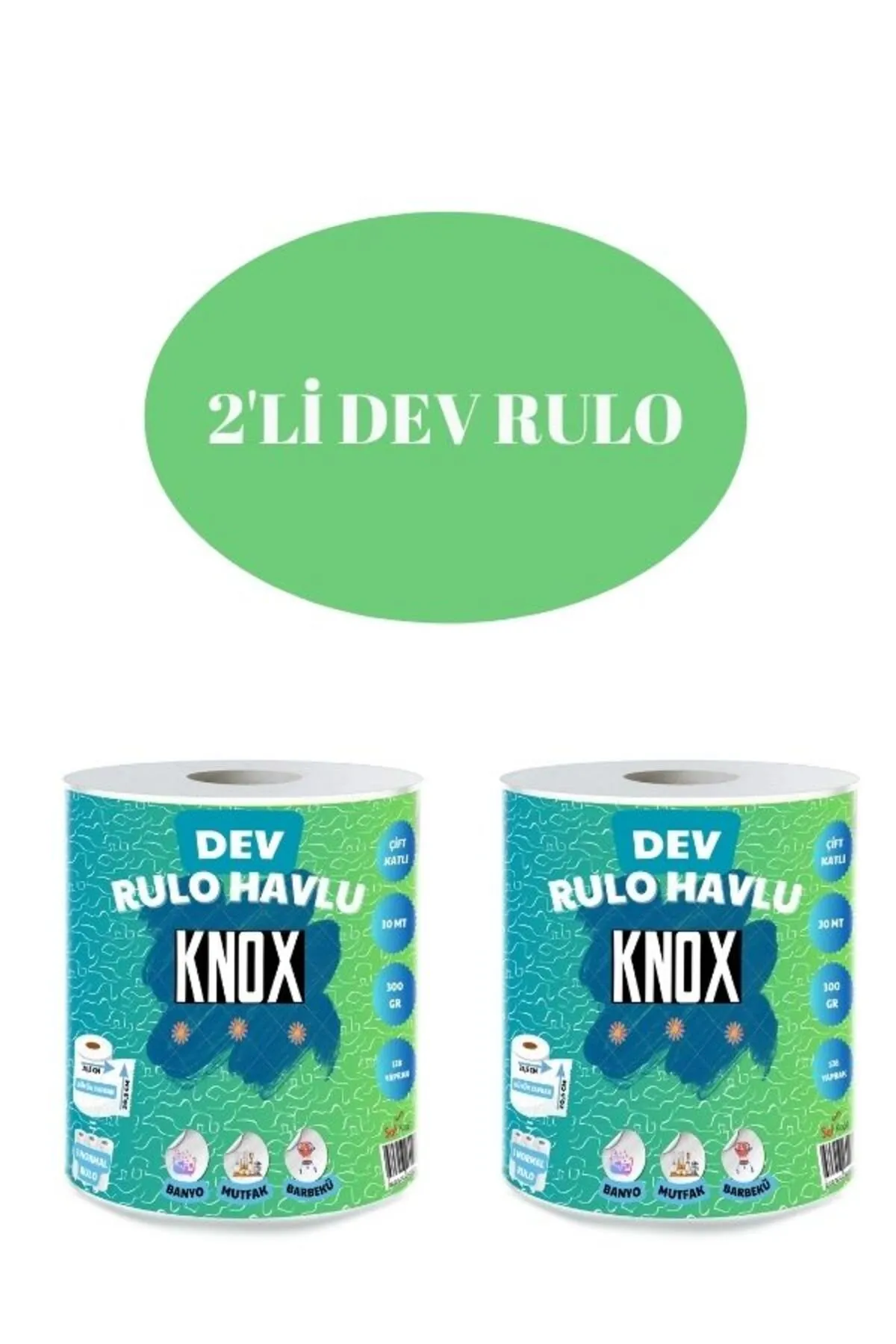 DEV RULO HAVLU 2Lİ REF0013 (YEŞİL)