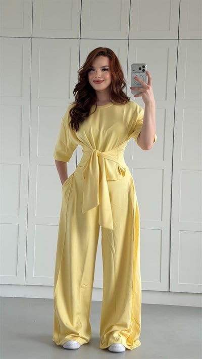 Jesy Bağlamalı Modal Takım Sarı