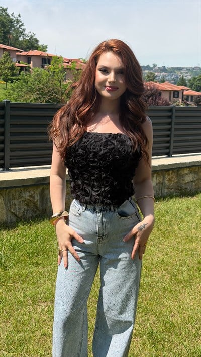 Vialand Gül Korse Siyah