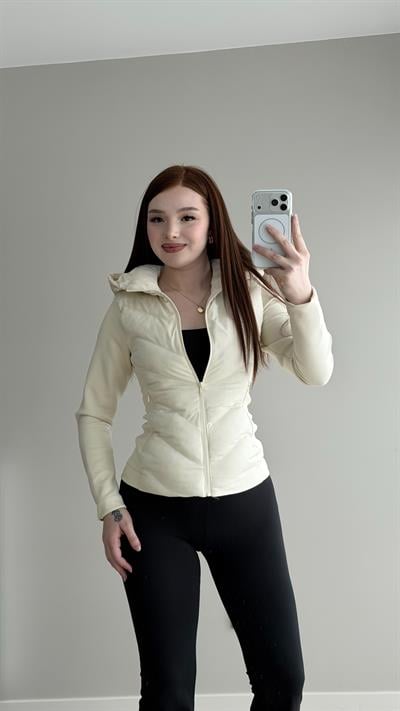 Range Mom Şişme Mont Ekru