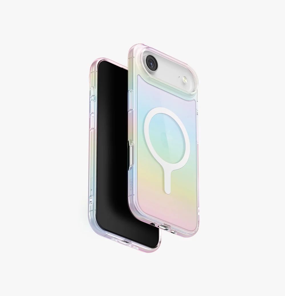 Uniq iPhone 17 Air Iridescia Holografik Seri Magsafe Kılıf