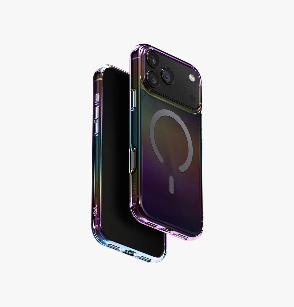 Uniq iPhone 17 Pro Max Iridescia Holografik Seri Magsafe Kılıf