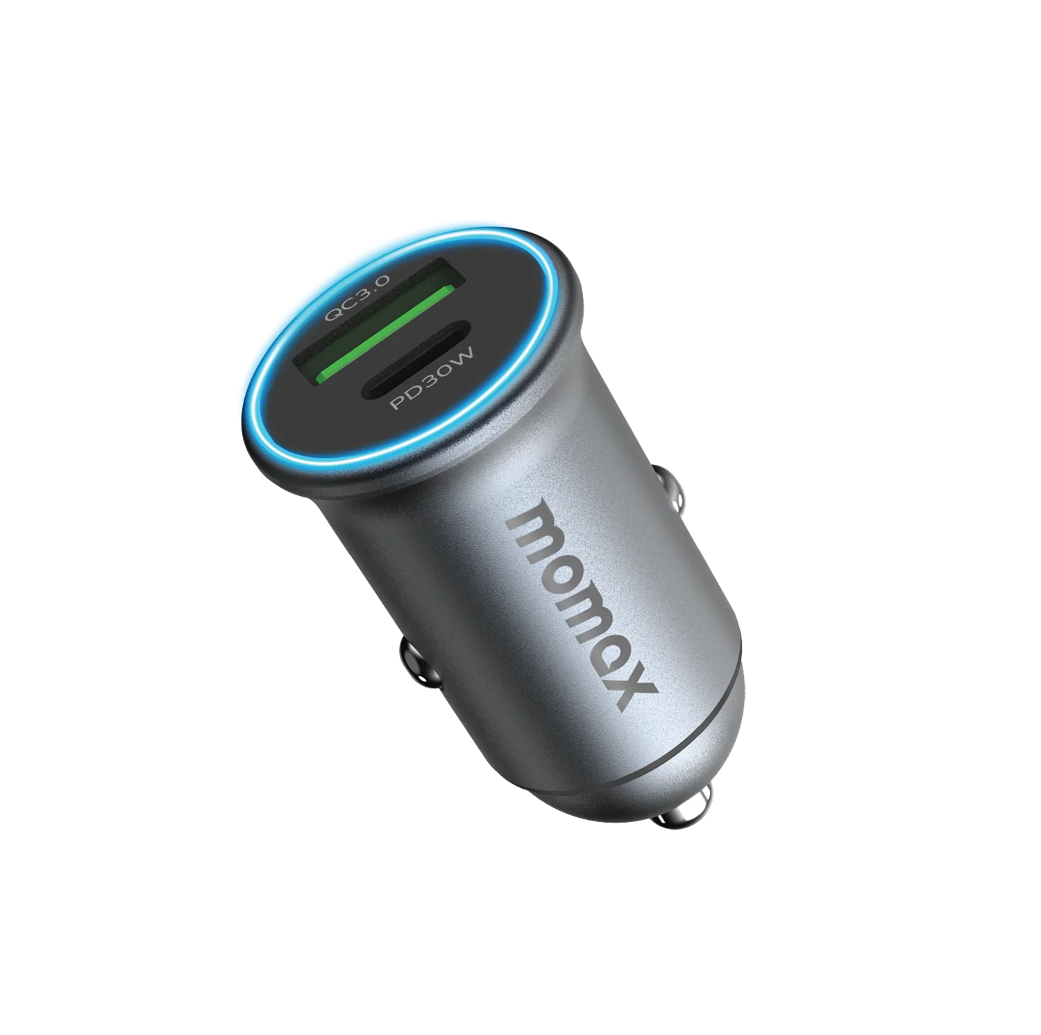 Momax MoVe Çift Portlu Araç Şarj Cihazı 30W