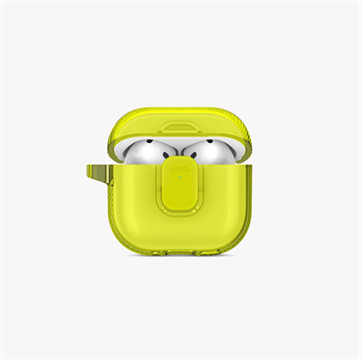 Uniq AirPods 4 Glase Pro Şeffaf Mıknatıslı Kapamalı Kılıf