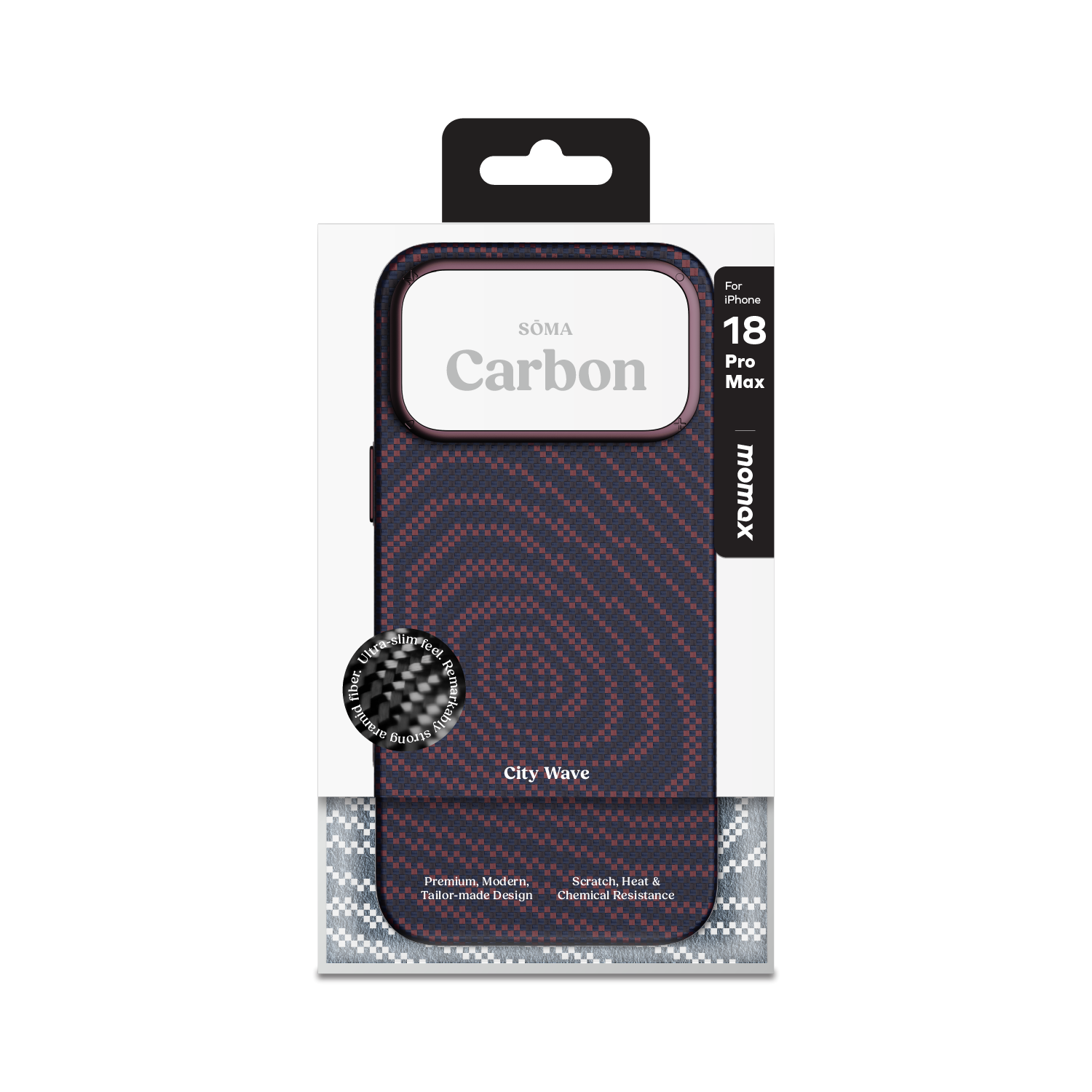 Momax iPhone 18 Pro Max Carbon Kılıf