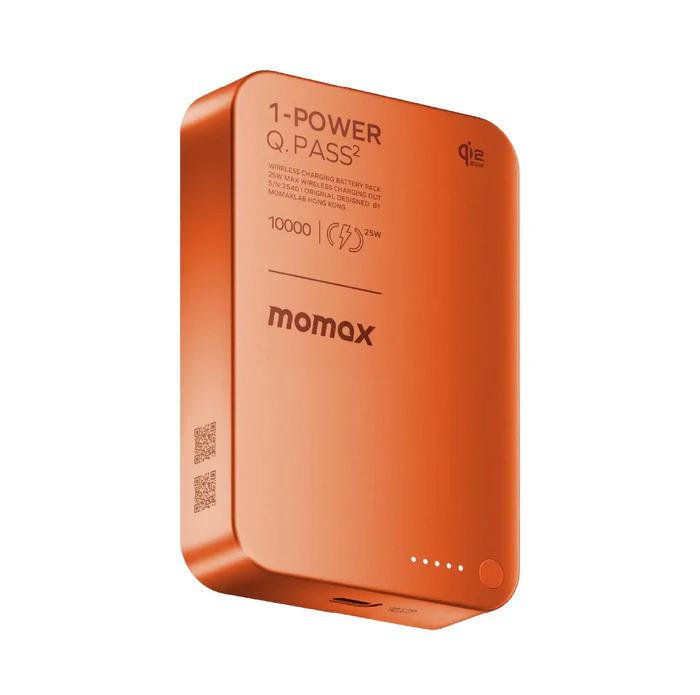 Momax Power Q.Pass 10000 mAh Qi2 25W Powerbank