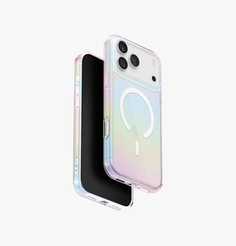 Uniq iPhone 17 Pro Max Iridescia Holografik Seri Magsafe Kılıf