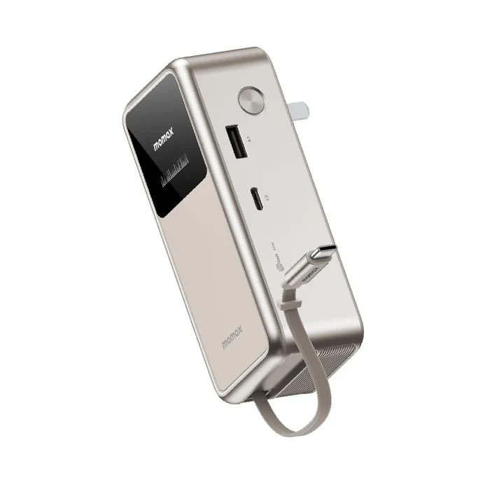 MOMAX 10.000 mAh GaN DAHİLİ SARIM KABLOLU POWERBANK 