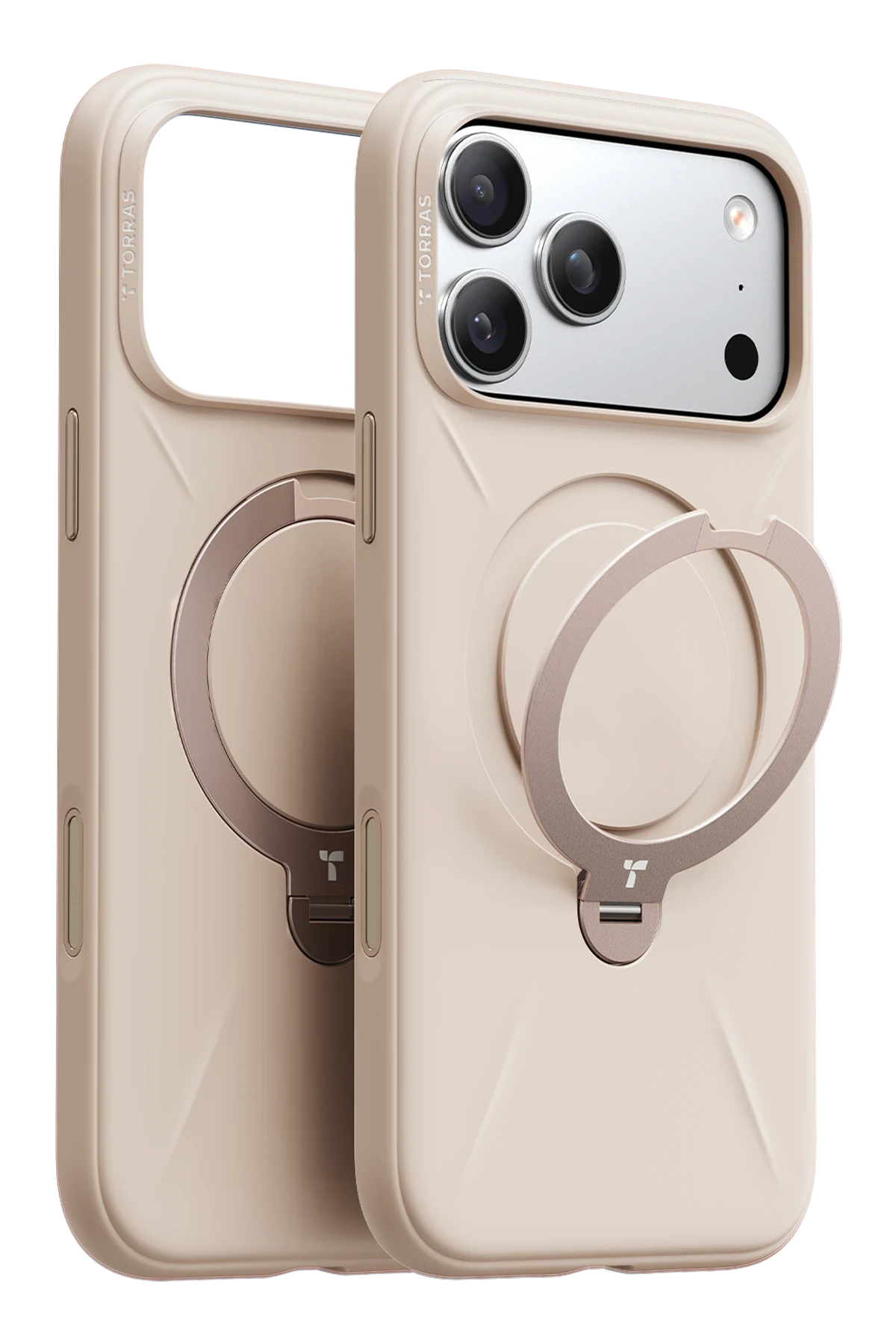 Torras iPhone 17 Pro Max O Stand Spin Silicone Seri Magsafe Kılıf