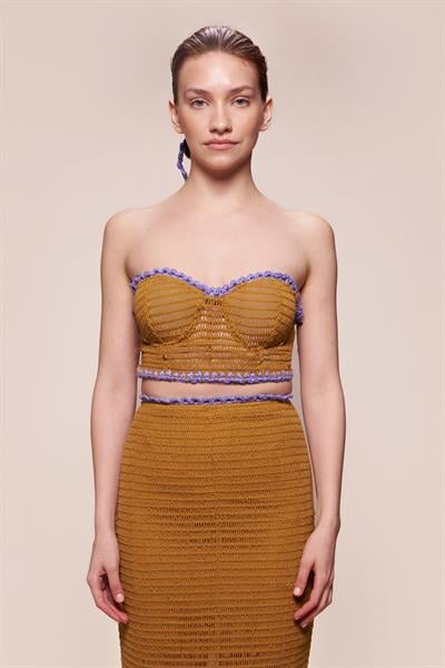 VENUS BUSTIER OCHRE