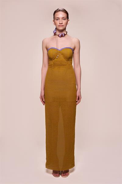 VENUS DRESS OCHRE