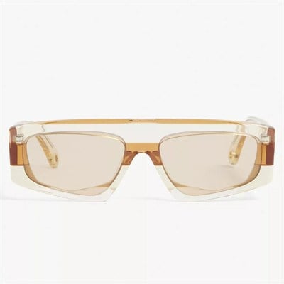JACQUEMUS LES LUNETTES YAUCO SUN MULTI BLACK - BROWN LENS