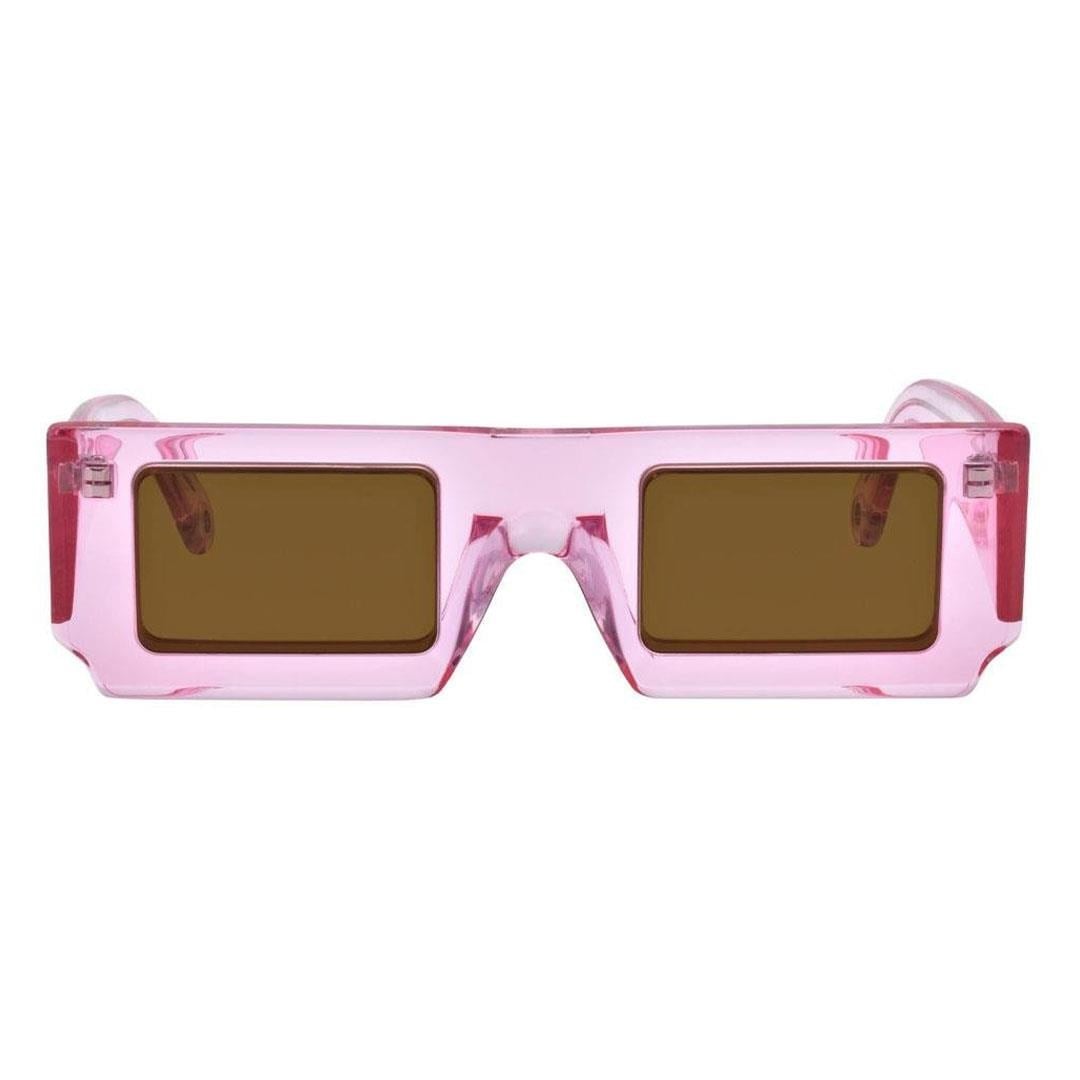 JACQUEMUS LES LUNETTES SOLEIL SUN MULTI PINK - BROWN LENS