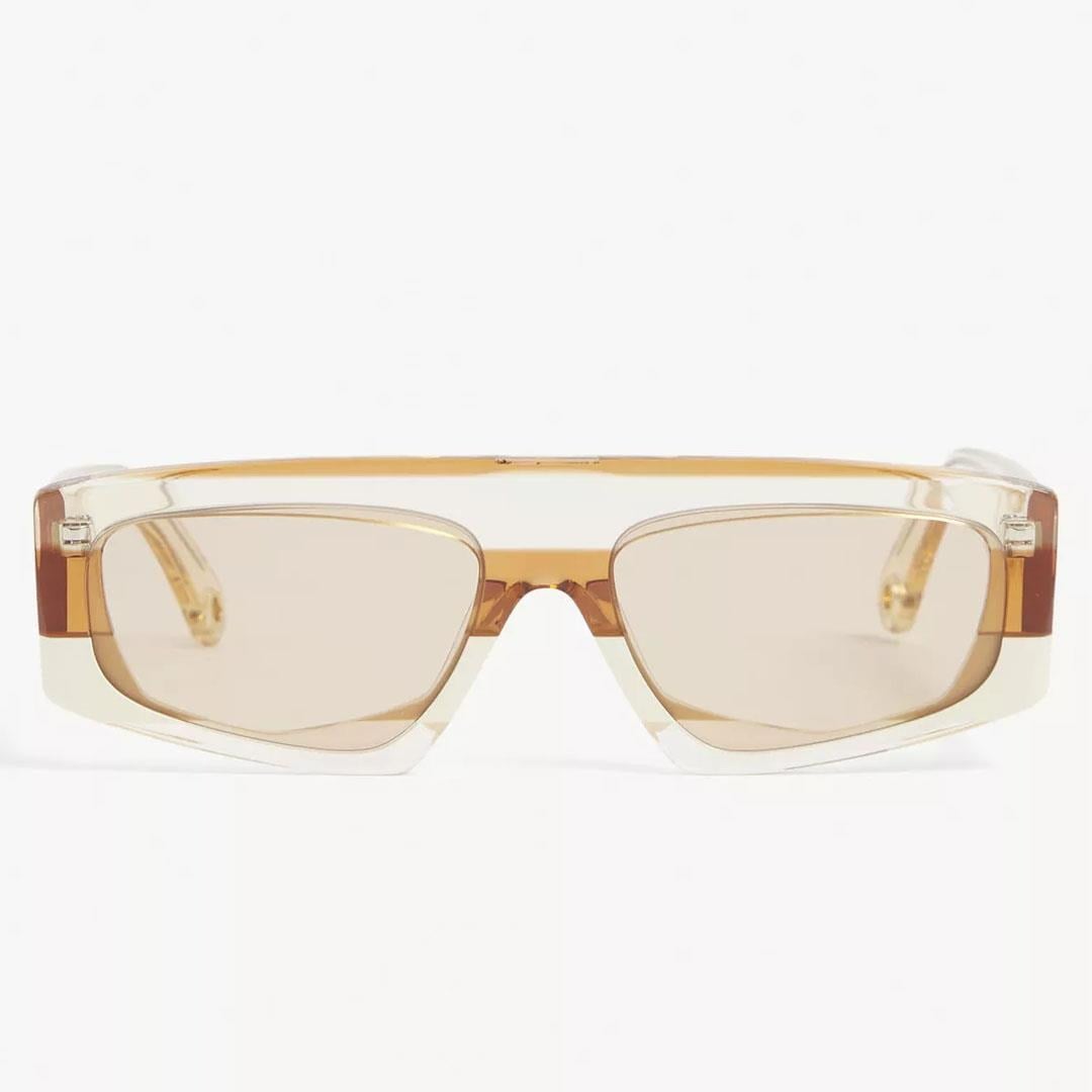 JACQUEMUS LES LUNETTES YAUCO SUN MULTI BLACK - BROWN LENS