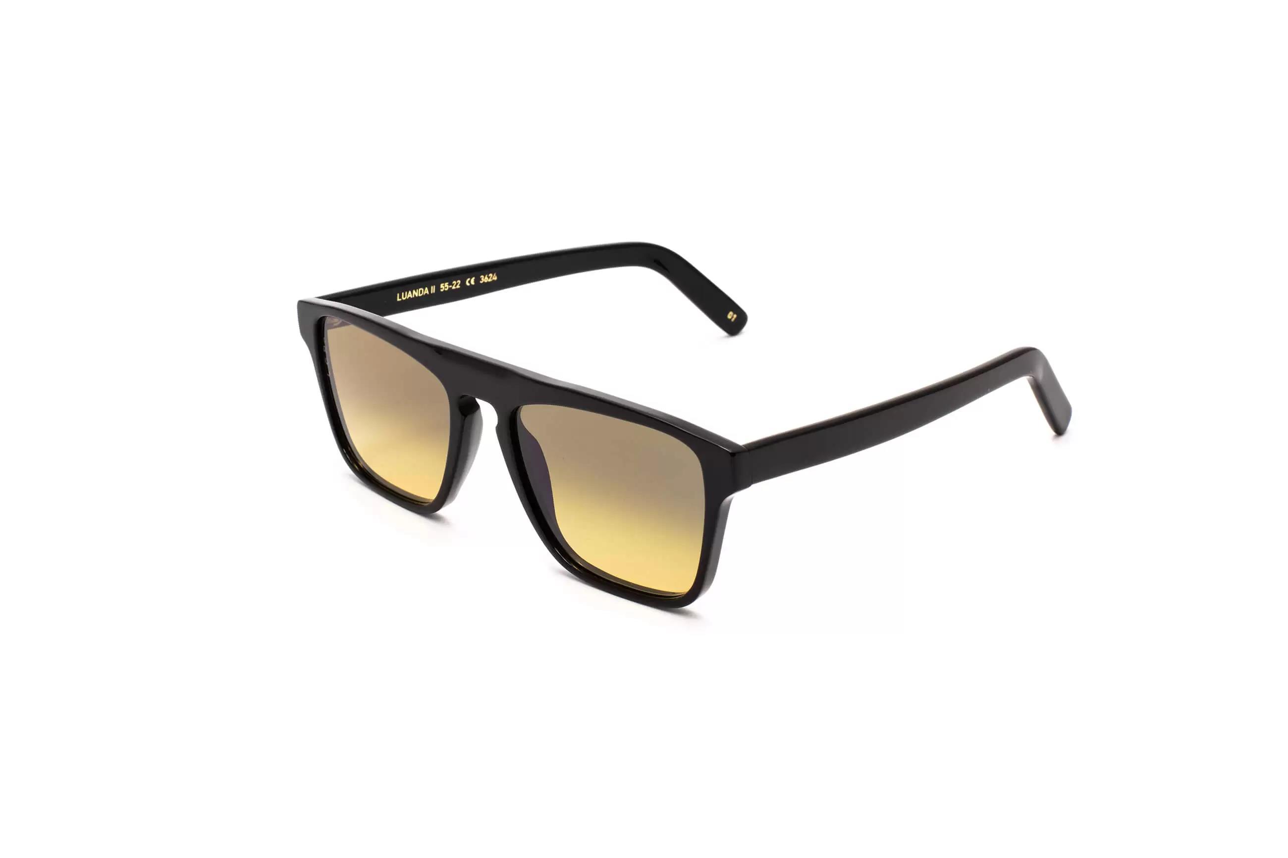 L.G.R Luanda II Black 01 // Yellow Photochromic Unisex Güneş Gözlüğü