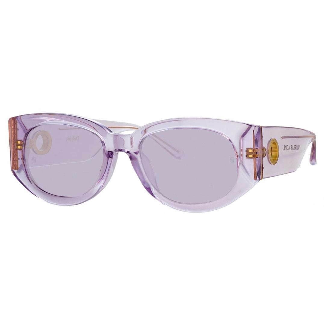 LINDA FARROW DEBBIE SUN Lilac/Yellow Gold - Solid Lilac