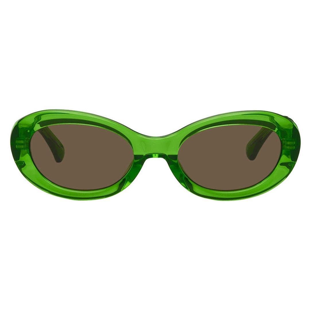 LINDA FARROW DRIES VAN NOTEN DVN211C5SUN SUN Greren/Silver - Brown Lens