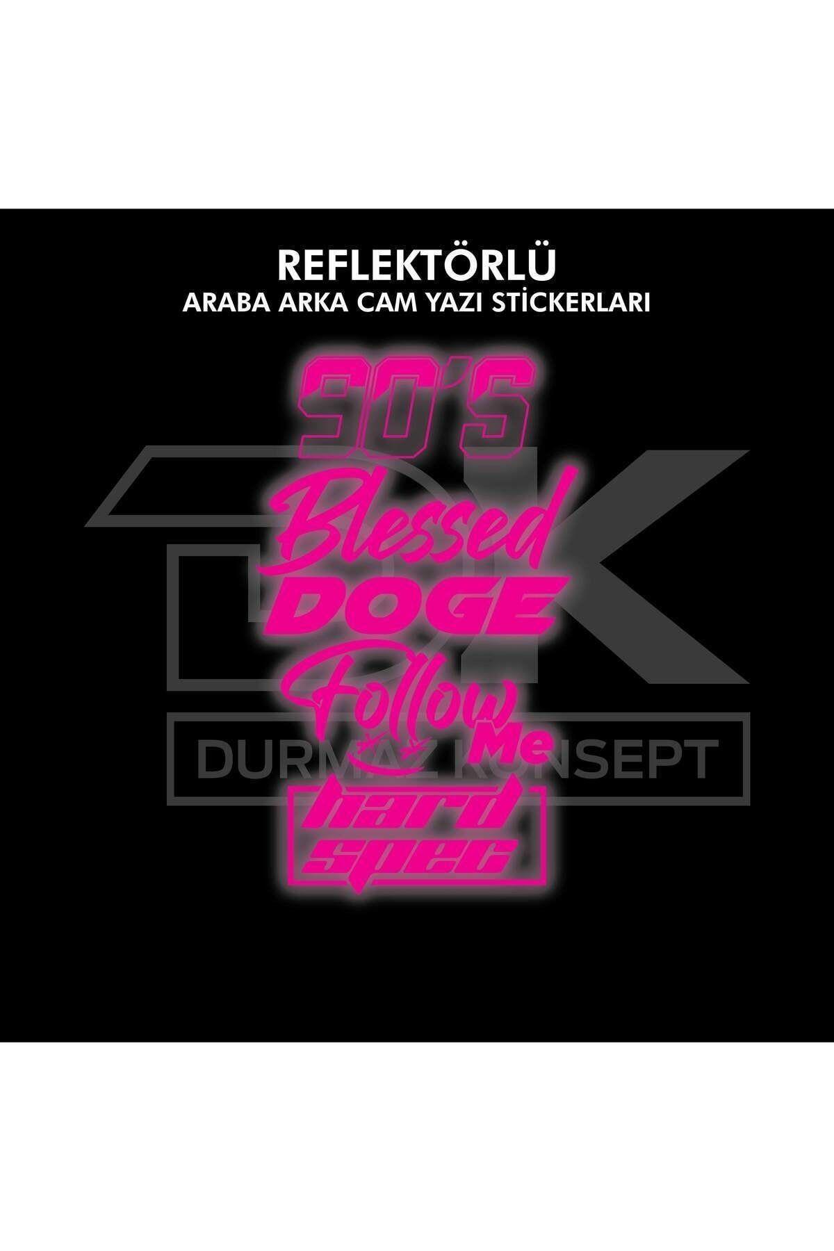 ARABA ARKA CAM YAZILARI REFLEKTÖRLÜ BEYAZ-KIRMIZI-MAVİ-SARI-NEON YEŞİL-PEMBE