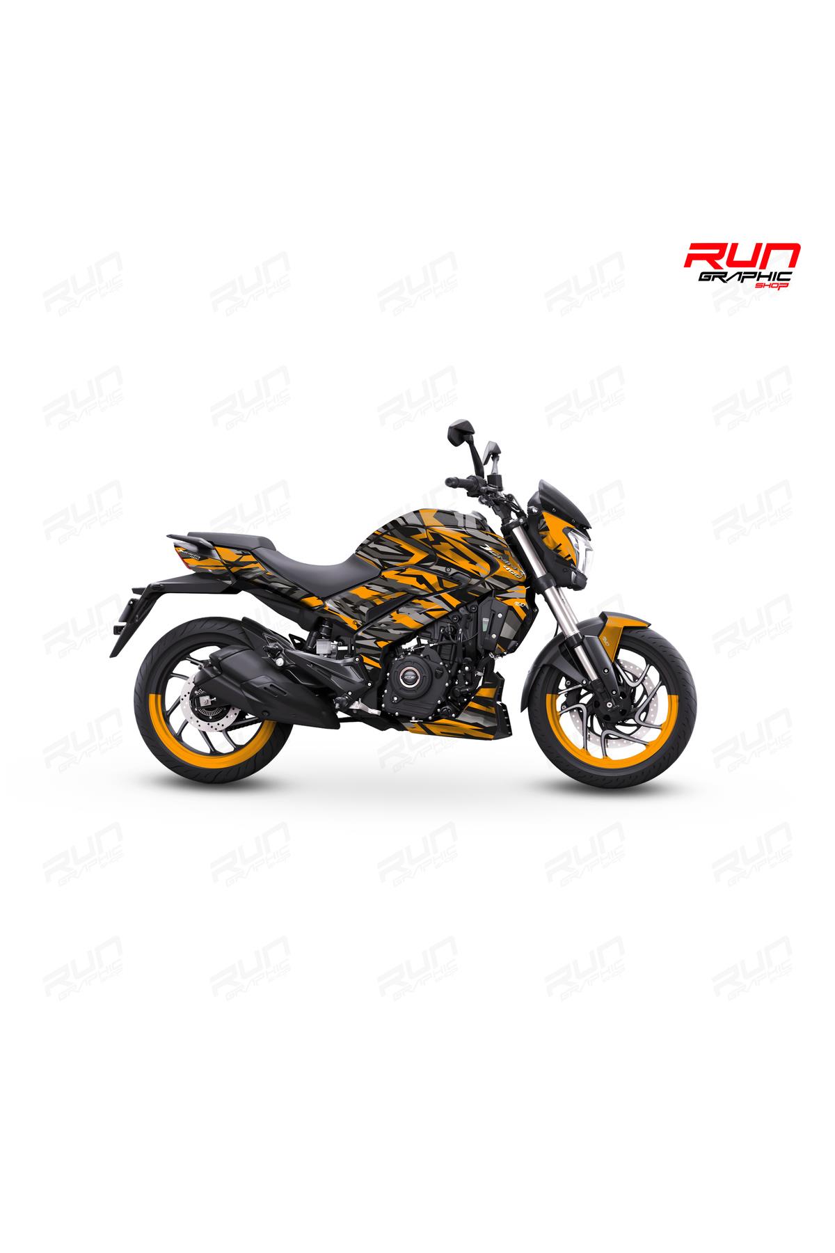 Bajaj Dominar 400 ve 250 Kırmızı Çizgi Desenli Tam Kaplama Grafik Kiti, Motosiklet Sticker Seti