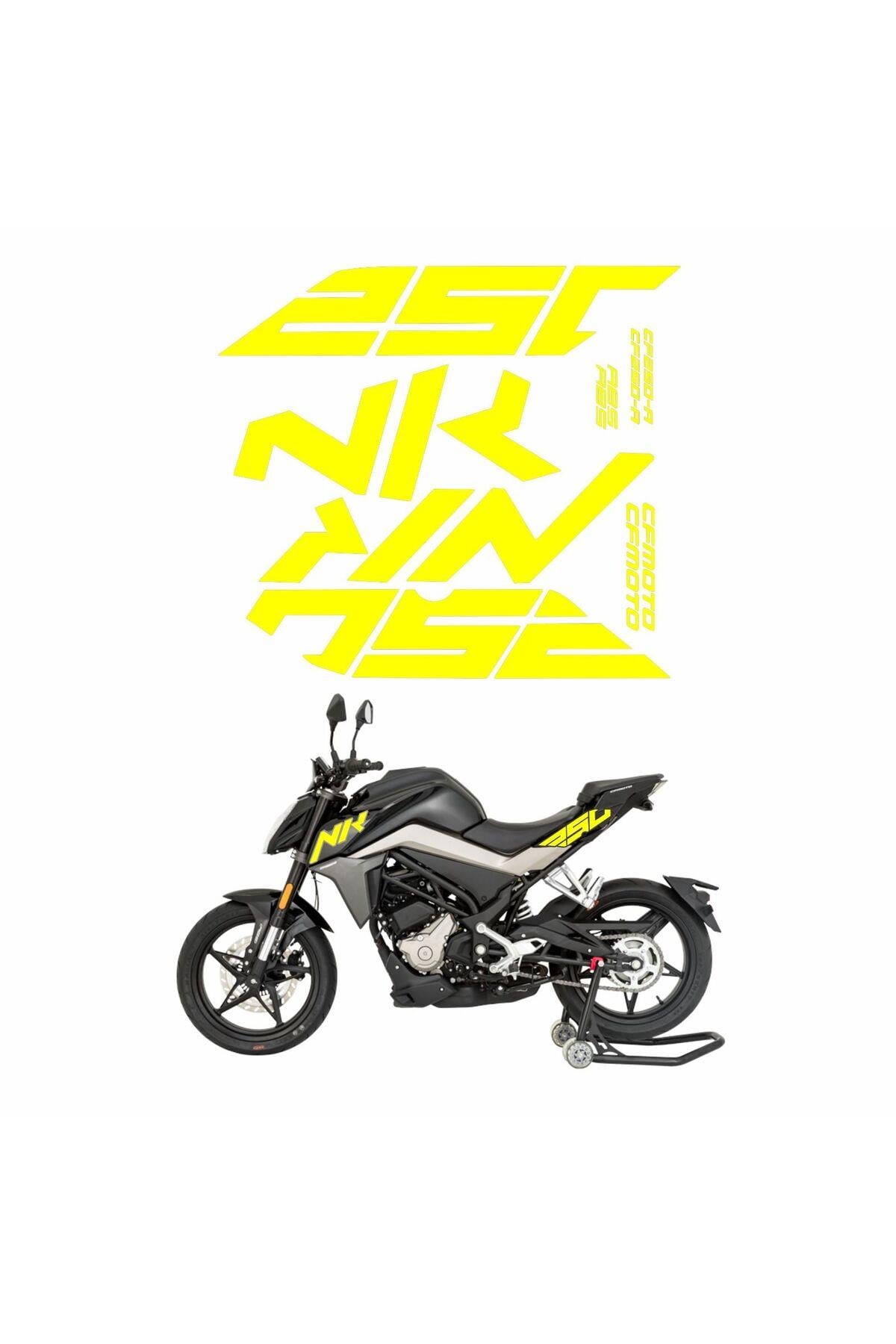 Cf Moto 250 Nk Etiket Takımı Neon