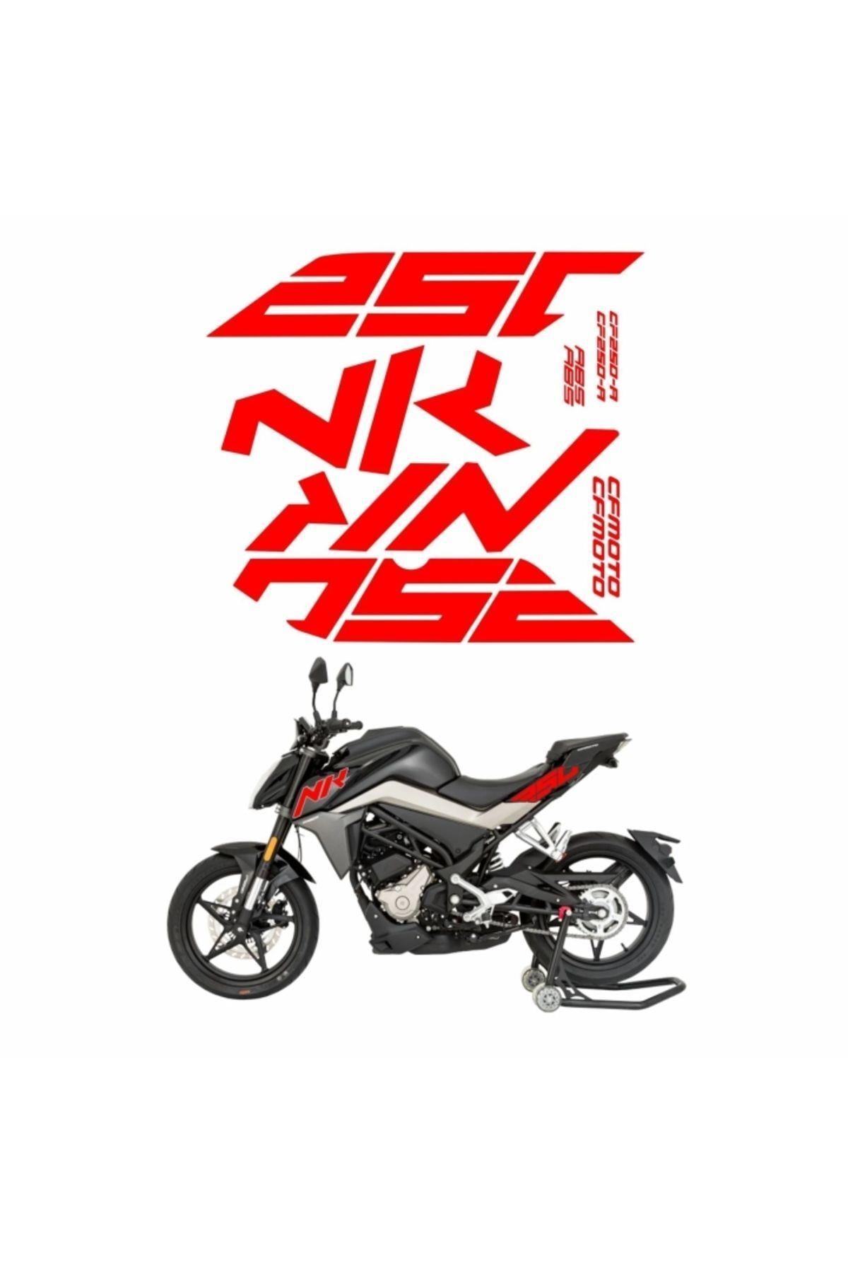 Cf Moto 250 Nk Sticker Seti Kırmızı