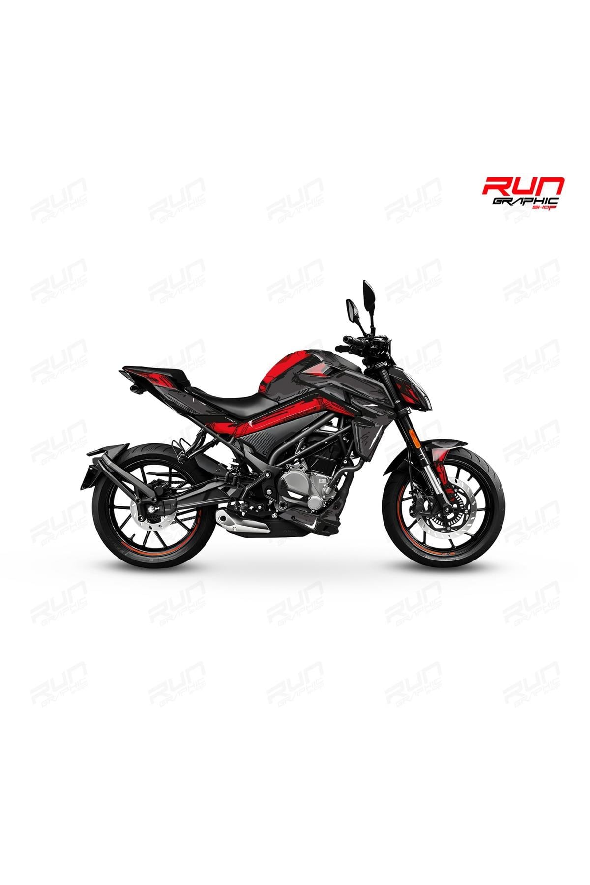 CFMOTO NK250 BLUE CARTOON FULL COATED GRAPHIC KIT MOTORCYCLE STICKER SET