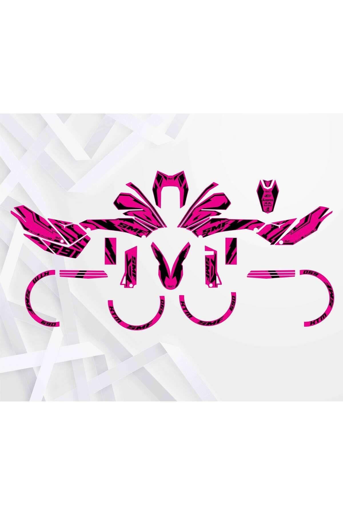 KTM SMC 690 2008-2011 Pink Sticker Set