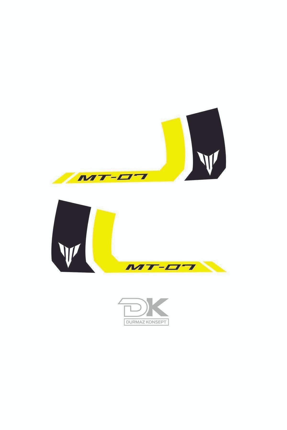 MT07 Fuel Tank Sticker Yellow