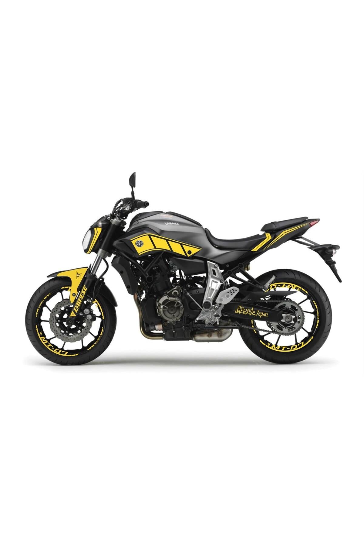 Mt-07 Sarı Takım Sticker Modeli