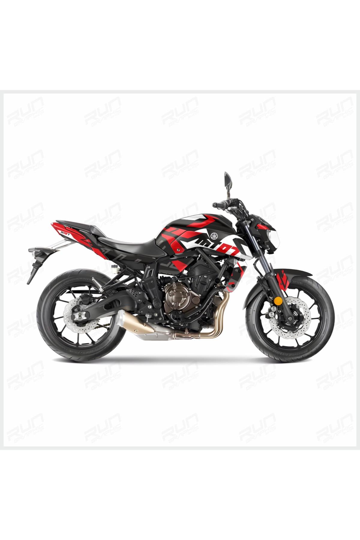 MT 07 SİYAH KIRMIZI 2018-2019 FULL STİCKER KİT SET