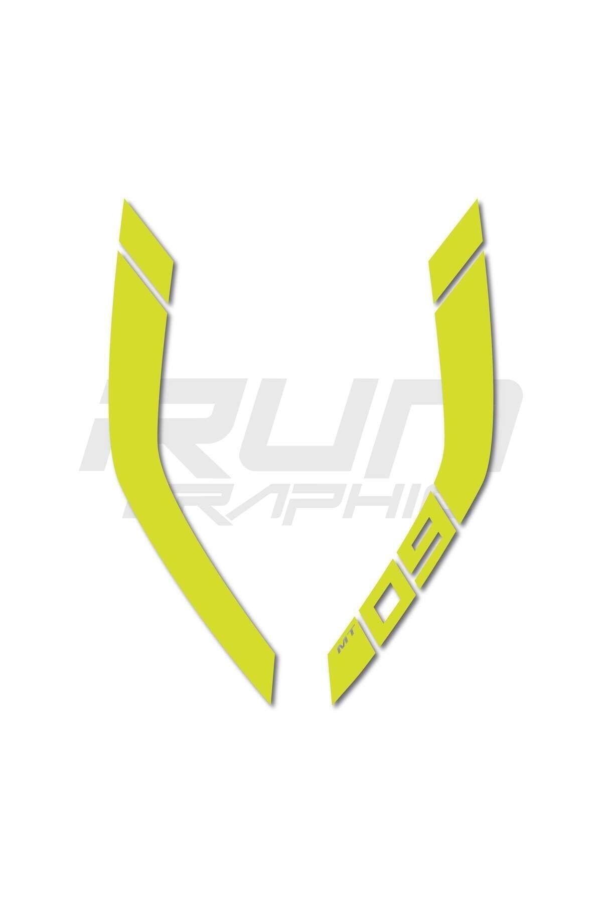 MT 09 2014-2017 Compatible Green Fuel Tank Sticker